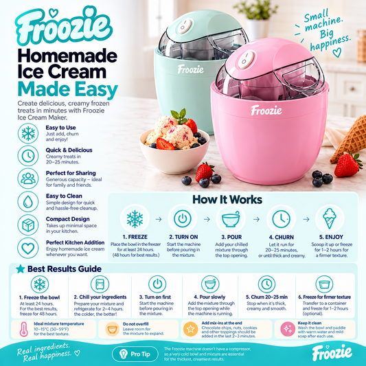 Froozie's Ice Cream and Frozen Yogurt Maker